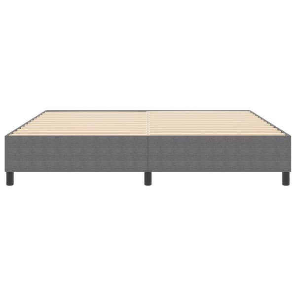 Plattform sängram Ljusgrå 200 x 200 cm Kordread tyg
