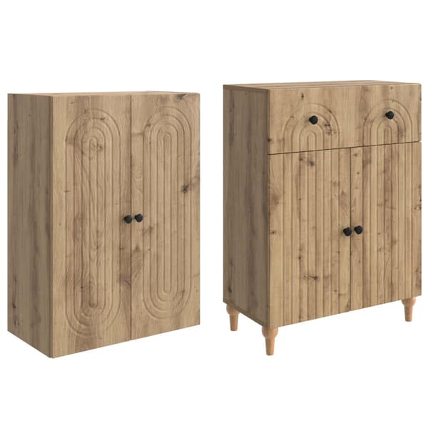 Skåpset 2 pcs 66 x 34,5 x 90 cm Konstruerat trä