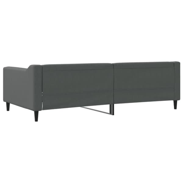 Dagbädd mörkgrå 100x200 cm tyg