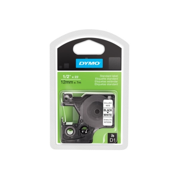 DYMO D1 - etiketttejp - 1 kassett(er) - Rulle (1,2 cm x 7 m)