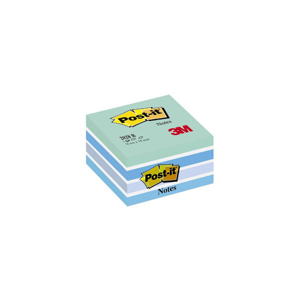 Notes POST-IT kub 76x76mm blå/vit
