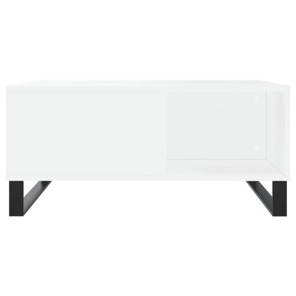 Soffbord vit 80x80x36,5 cm konstruerat trä