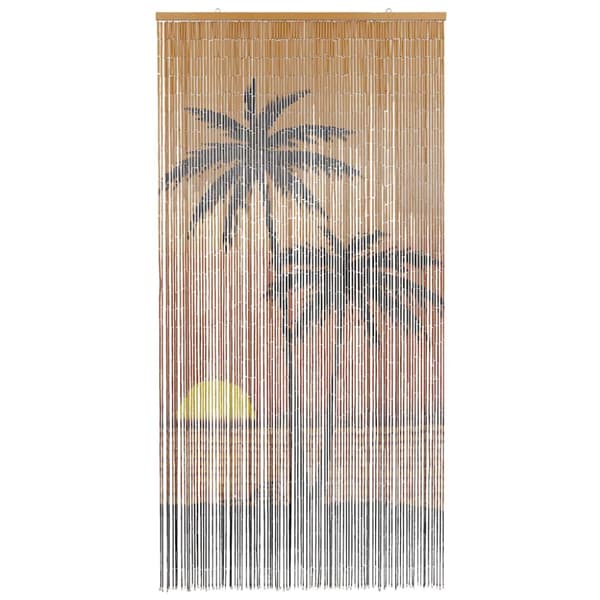 Insektsdörrgardin palmtryck 100x220 cm bambu