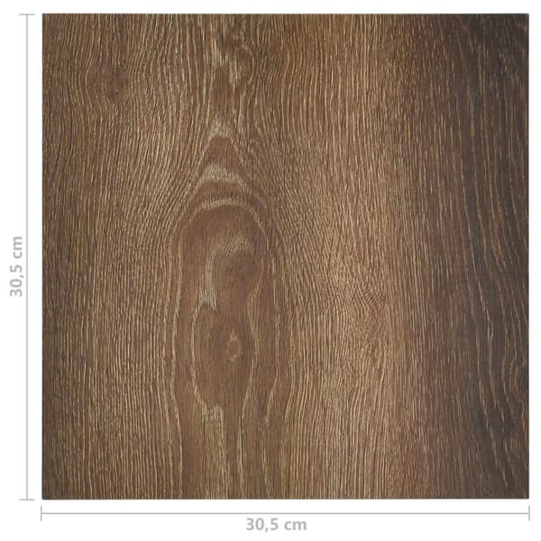 Golvplankor 55 pcs Brun 5,11 m² PVC