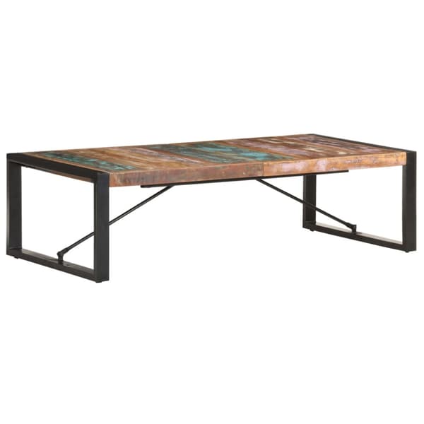 Soffbord 140x70x40 cm massivt återvunnet trä