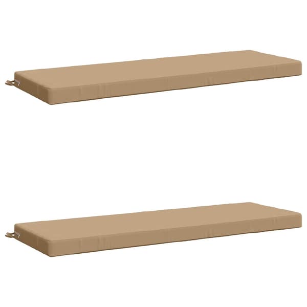 2-delade Bänk Kuddar SOEST 2 st 100% Polyester Sand