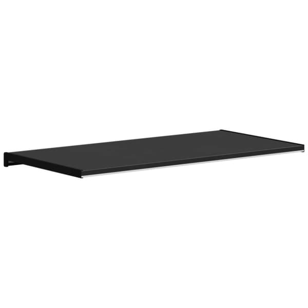 Fönsterbräda Svart med träådring 80 x 45 x 4,5 cm PVC
