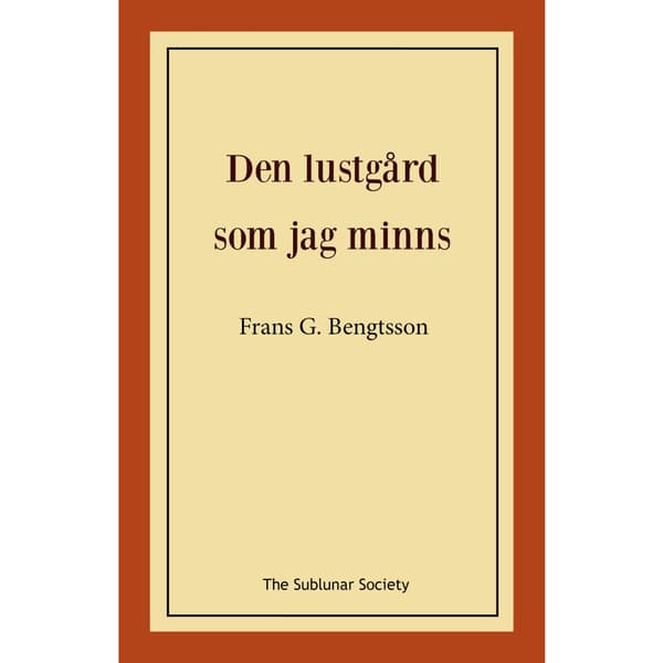 Den lustgård som jag minns (häftad)