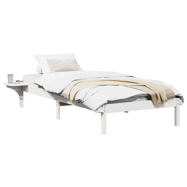 Sängram Vit 80 x 200 cm Massiv furu