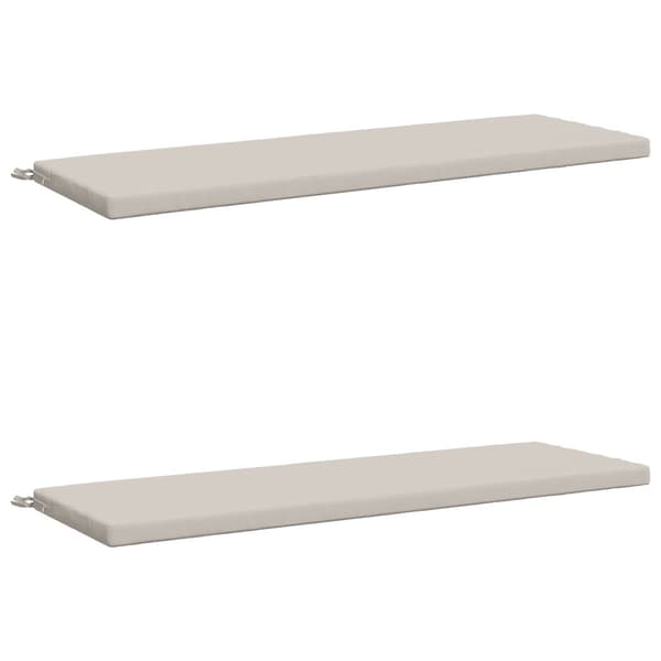 2-delade Bänk Kuddar SOEST 2 st 100% Polyester Vit
