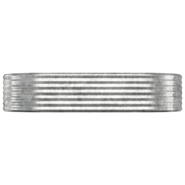 Odlingslåda galvaniserat stål 175x100x36 cm silver
