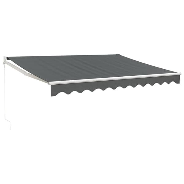 Markis infällbar antracit 3,5x2,5 m tyg&aluminium