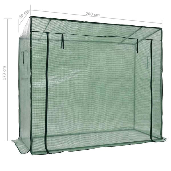 Växthus 200x80x173 cm