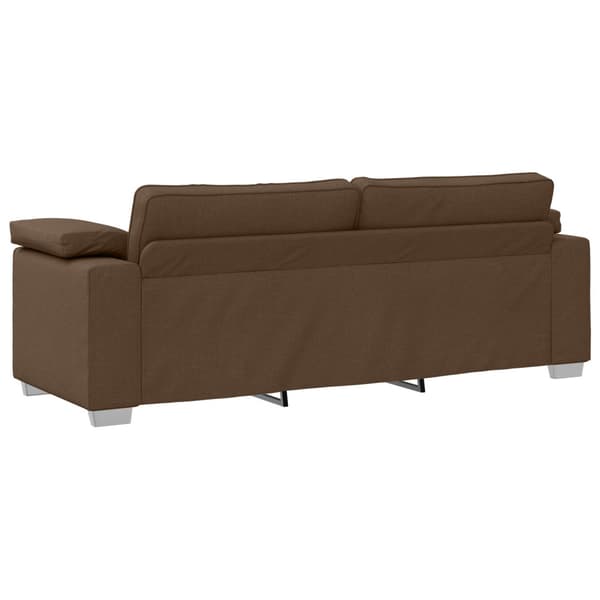 Soffa 2 pcs Brun 219 x 80 x 82 cm tyg