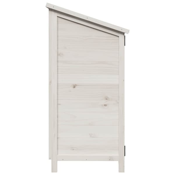 Trädgårdshus Vit 106 x 56 x 113,5 cm Konstruerat trä
