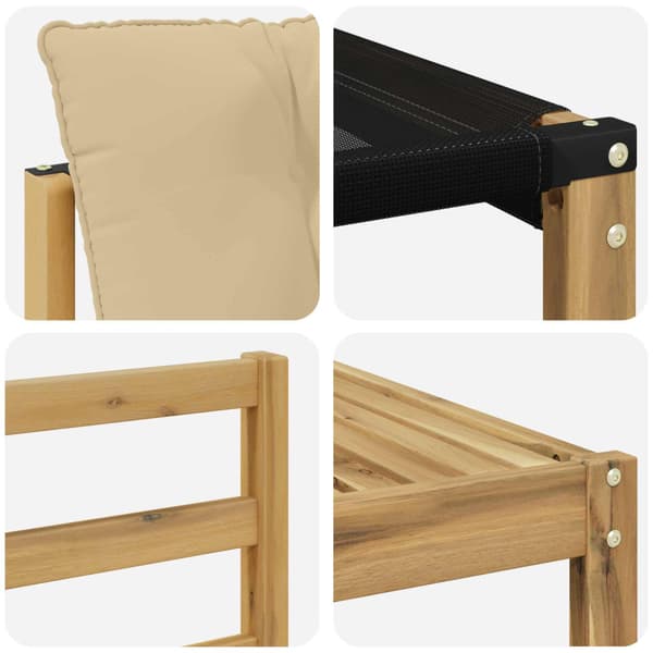 Utomhussoffset 7 pcs Vit och Beige 79 x 79 x 37 cm