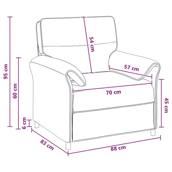Soffa 100% polyester metallram MDF, Plywood