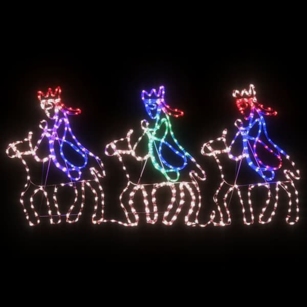 Juldekoration de tre vise männen med 504 LEDs 70x50 cm