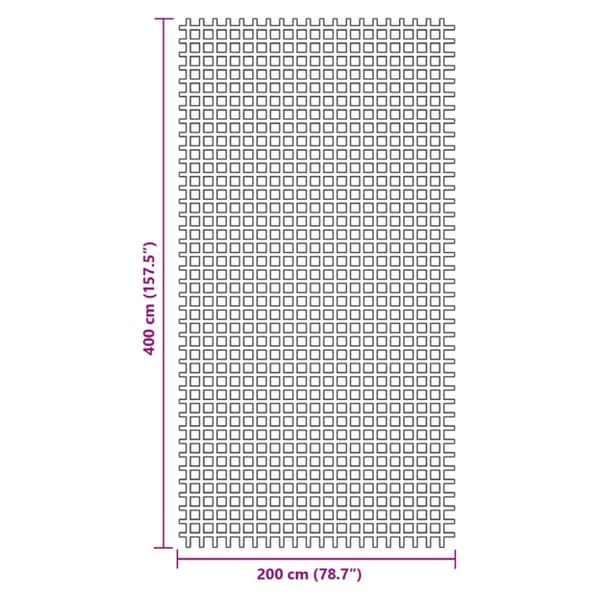 Tältmatta antracit 4x2 m