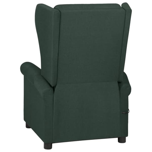Reclinerfåtölj mörkgrön tyg