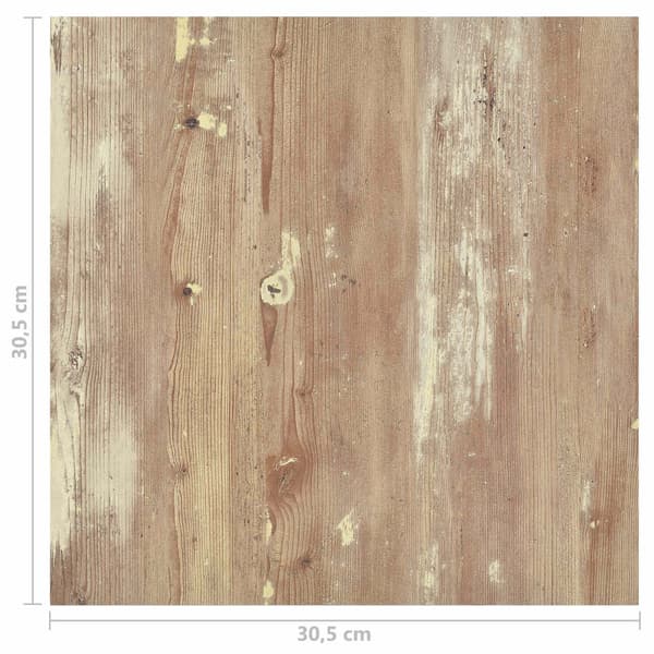Golvplankor 55 pcs Brun 5,11 m² PVC