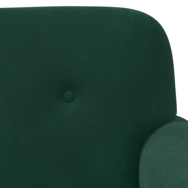 Loveseat med knapprapport Mörkgrön 120 x 66 x 78 cm Sammet
