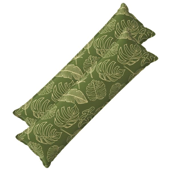 Kudde Löv med kudde HOUTEN 2 st Bladdesign Polyester