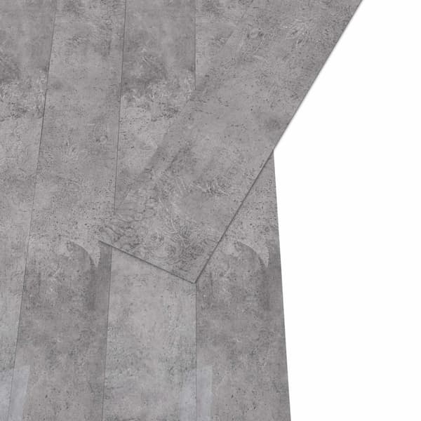 Golvplankor 36 pcs Cement Brun 5,02 m² PVC
