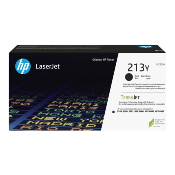 HP 213Y - Extra lång livslängd - svart - original - LaserJet - tonerkassett (W2130Y)