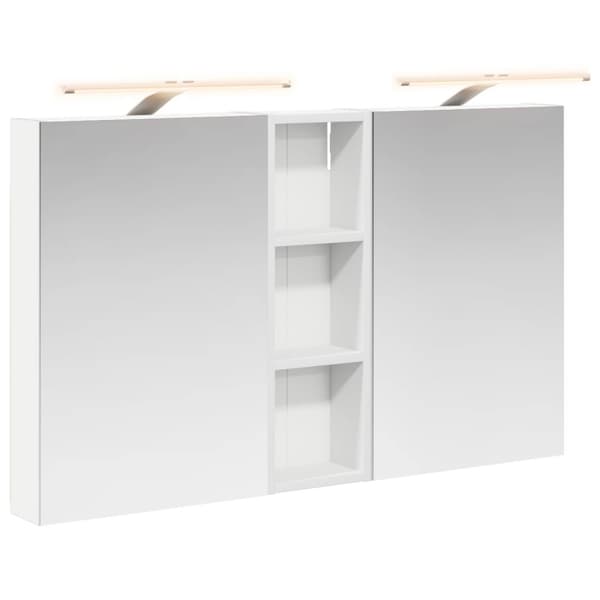 Badrumsskåpsset 3 st 100 x 10,5 x 60,5 cm Konstruerat trä
