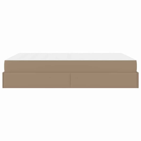 Sängram med madrass Övrigt 2 st Tan PVC