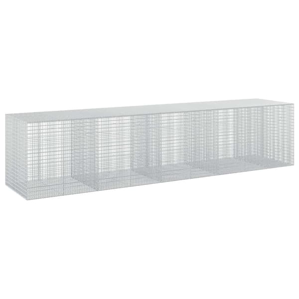 Gabion med 3,5 mm tråd och 5x2,5 cm nät 450x100x100 cm