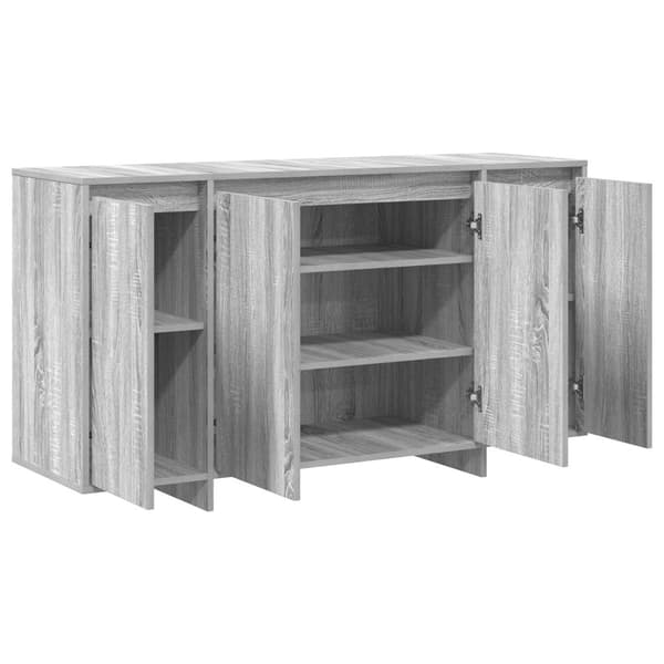Sideboard Grå Sonoma 135 x 41 x 75 cm Konstruerat trä