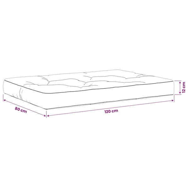 Pallkudd VIANEN 100% Polyester Ljusgrön 120 x 80 x 12 cm