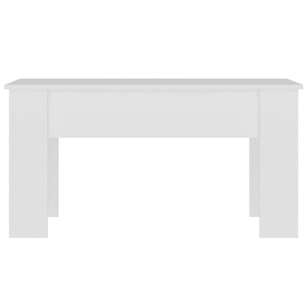 Soffbord vit 101x49x52 cm konstruerat trä