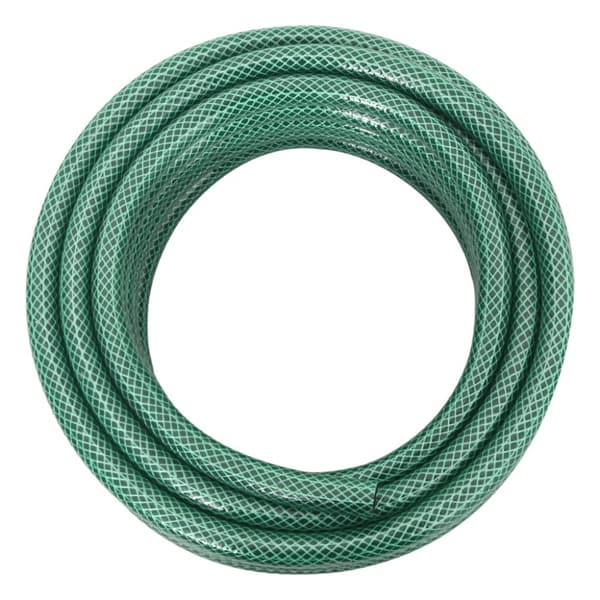 Trädgårdsslang med kopplingar grön 0,5" 10 m PVC