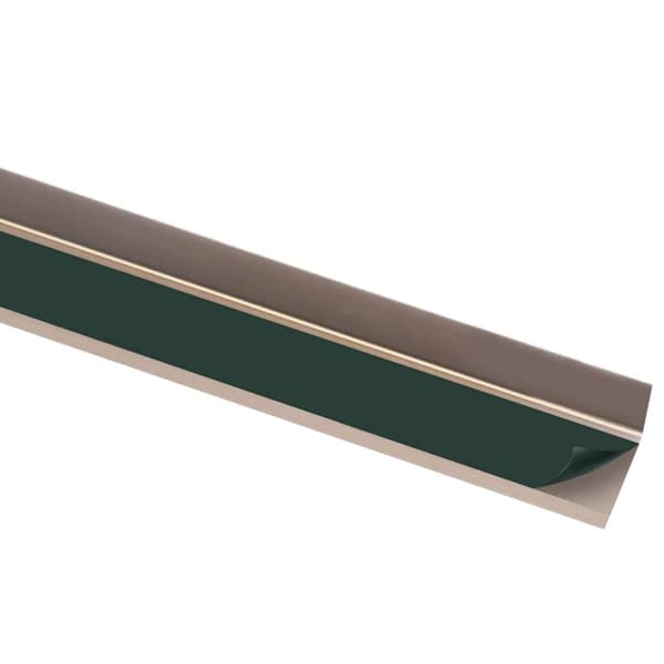 L-formade halkskydd för trapp 5 st aluminium 100 cm brun
