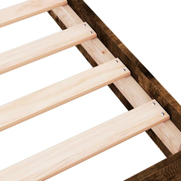 Golvsängsram Rökt ek 80 x 200 cm Konstruerat trä