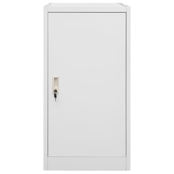 Sadelskåp ljusgrå 53x53x105 cm stål