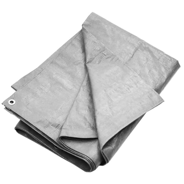 Presenning 180 g/m² 3x3 m grå HDPE