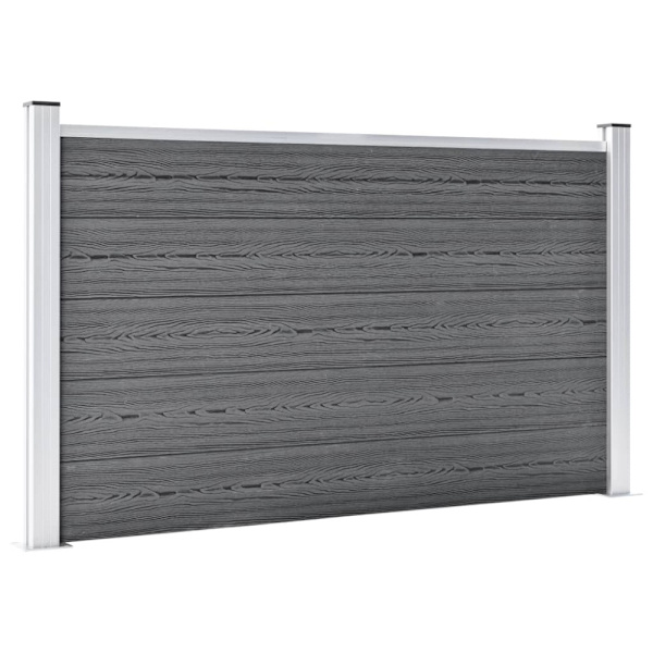 Staketpanel WPC 872x106 cm grå