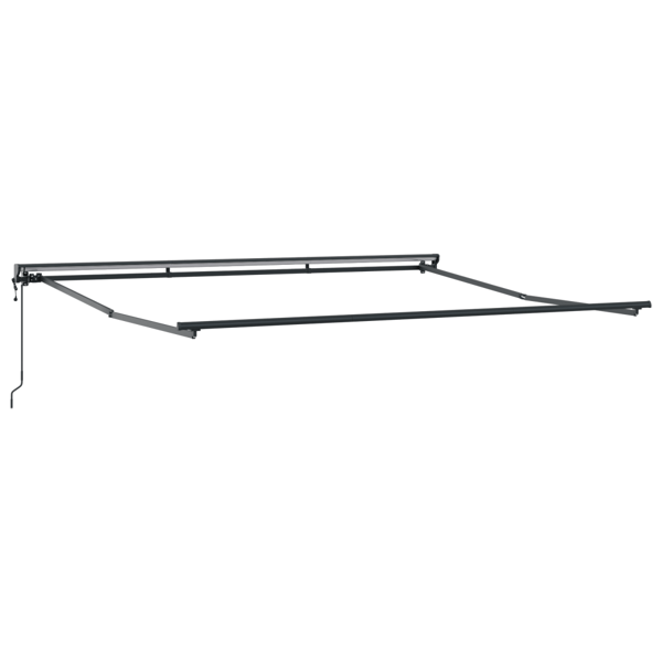 Markisram Vinröd 400 × 300 cm Polyester med PU-beläggning