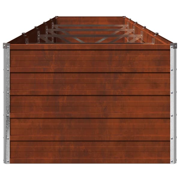 Höjd Trädgårdsbädd Rostig 400 x 80 x 55 cm corton