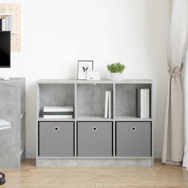 Sideboard med låda Betonggrå 102 x 32 x 73,5 cm
