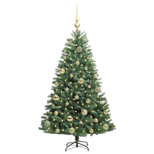 Plast Hingad Julgran Grön 120 cm PVC och metall