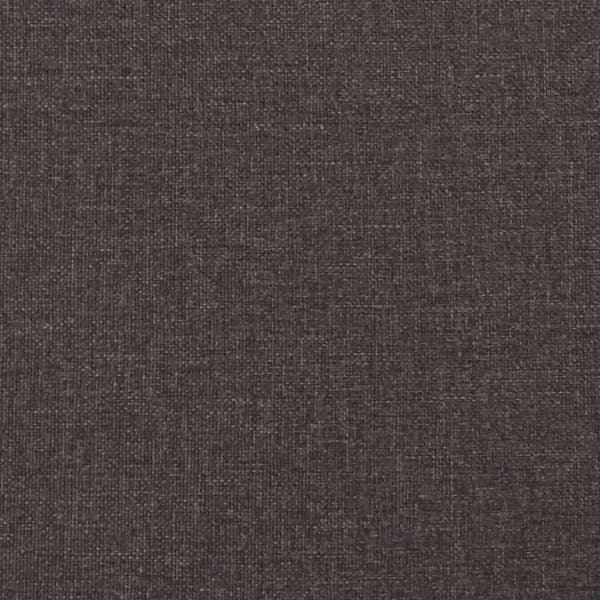 Bed with Mattress "Hvar" Dark Brown 90x200 cm Fabric