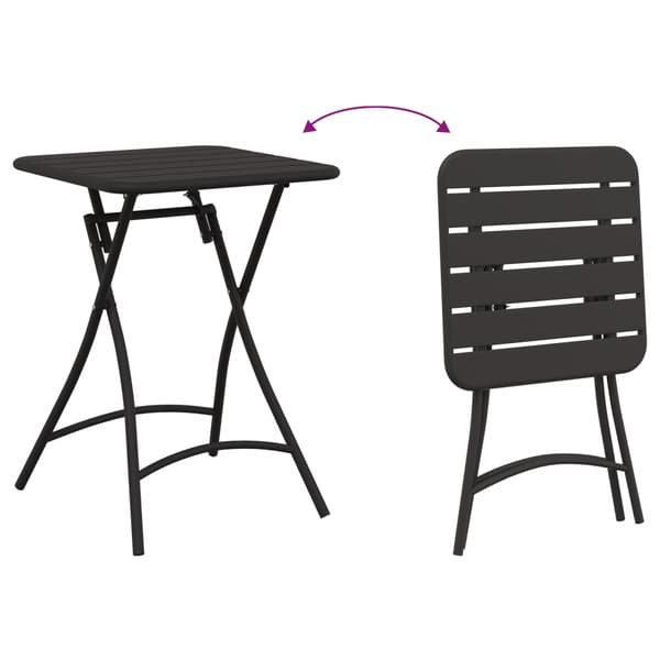Bistroset 3 pcs Antracit Stål