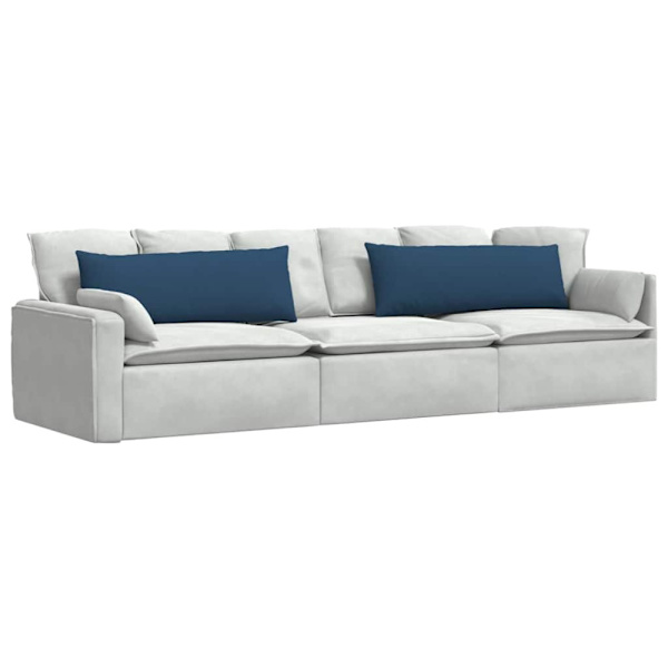 Sofakuddar 2 pcs Blå 120 x 40 cm tyg