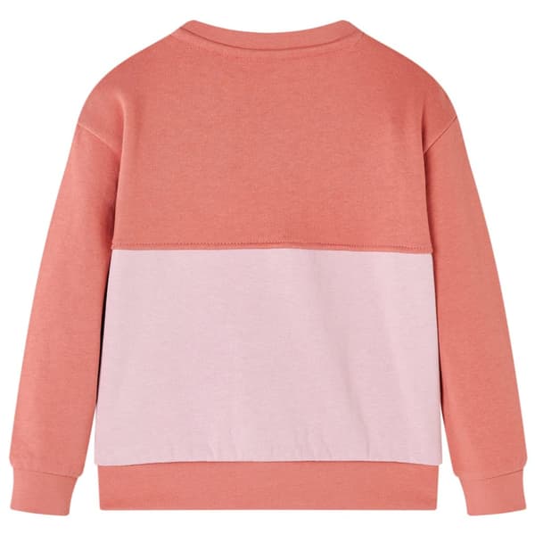 Tröja för barn färgblock rosa 104