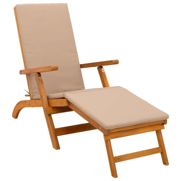 Reclining och Fällbar Solstol 2 pcs 55 x 146 x 91 cm